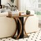 Console Table 39.5-Inch for Entryway with Modern Geometric Base